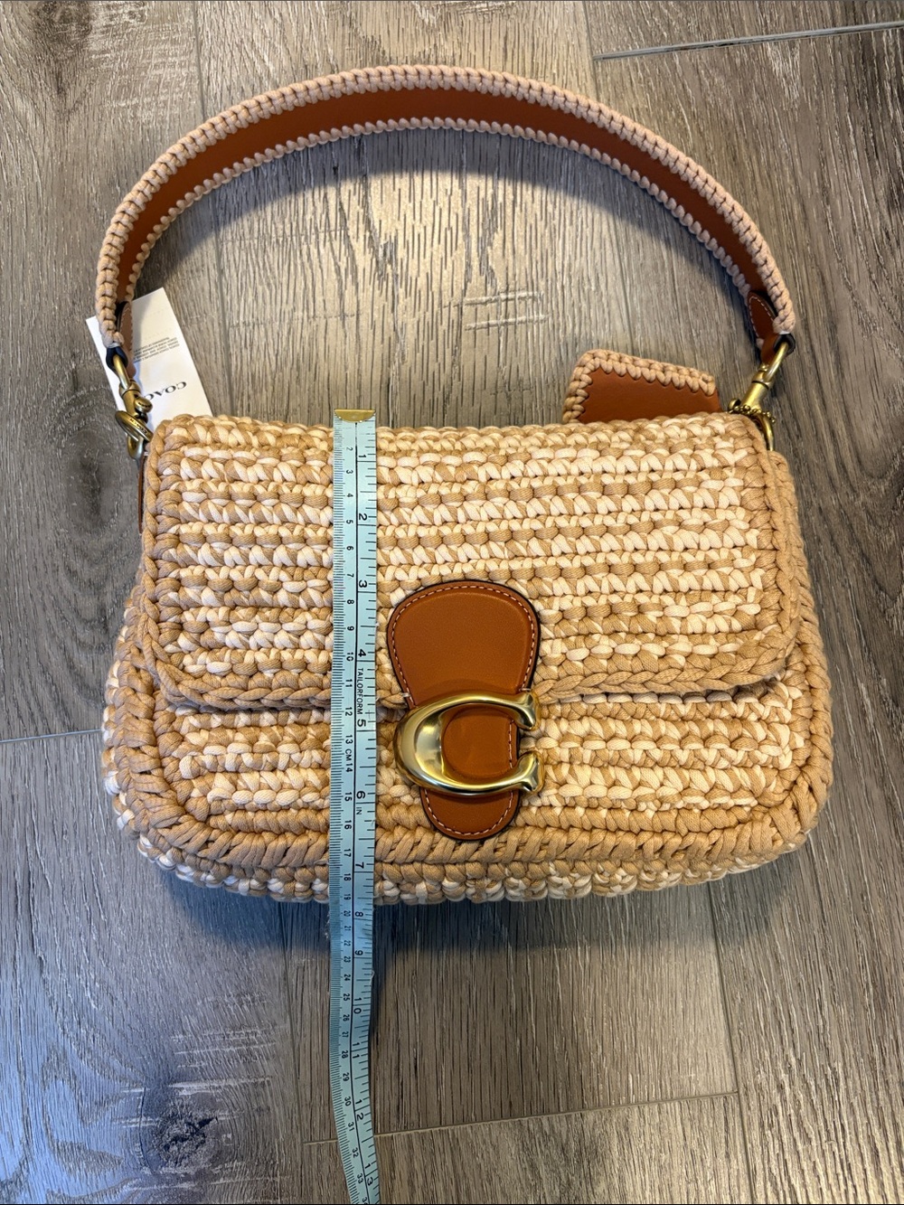 NWT Coach Crochet Soft Tabby Purse - Picture 11 of 11